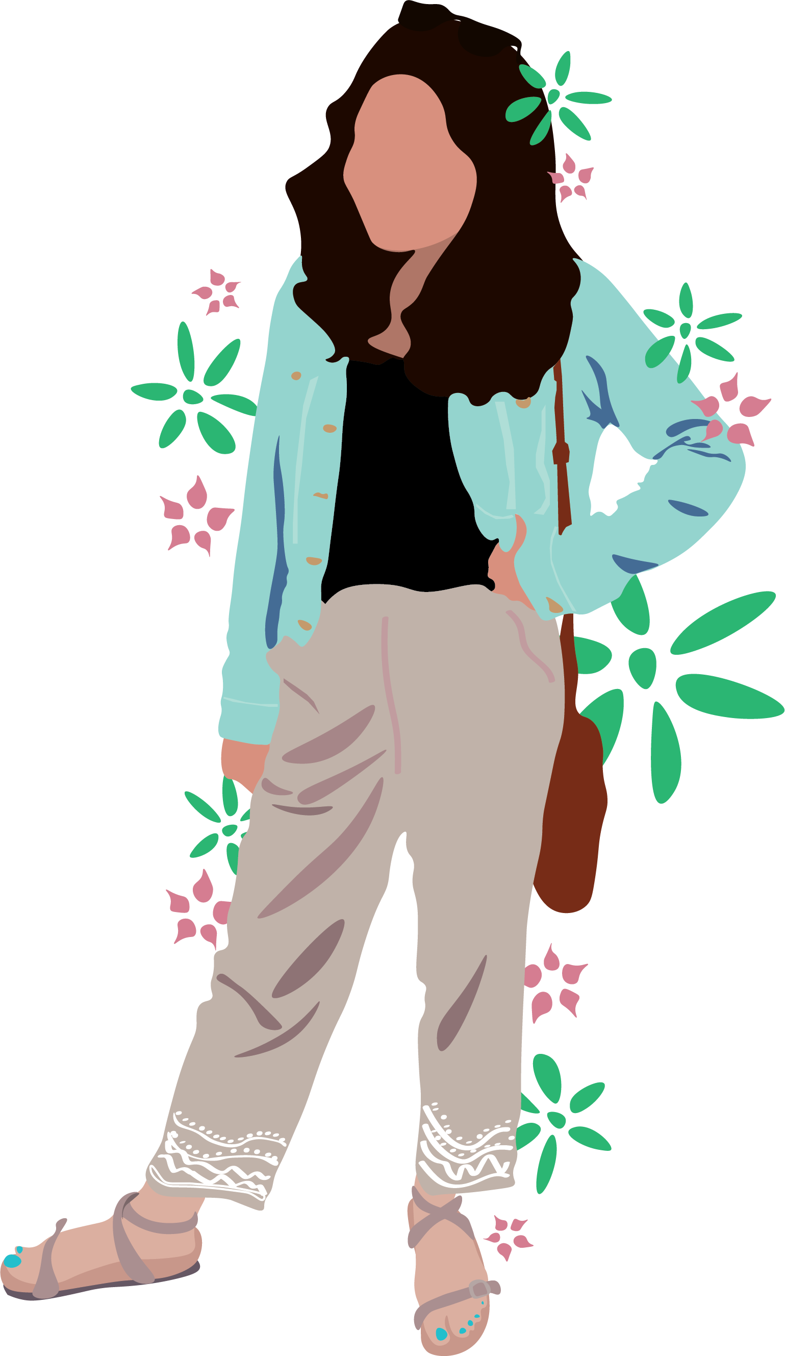 Illustrated portrait of Rucha